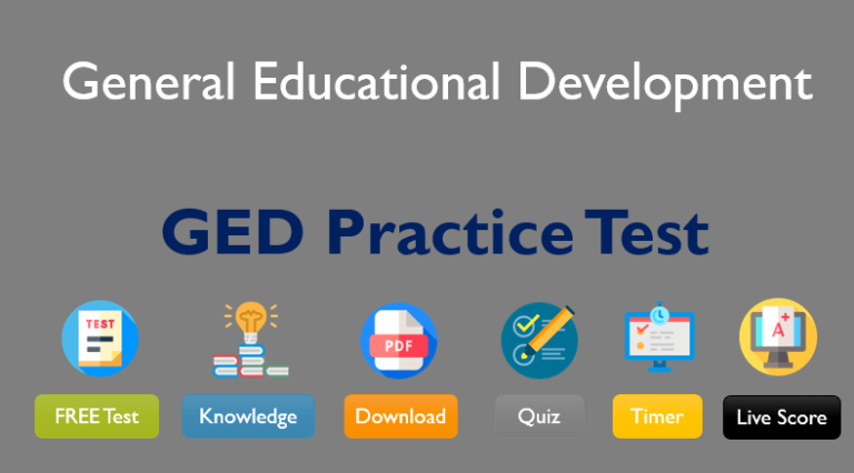 Free GED Practice Test 2025 Official PDF With Study Guide