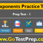 Exponents Practice Test Question Answers 2020