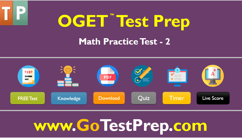 OGET Math Practice Test 2 : Question Answers PDF