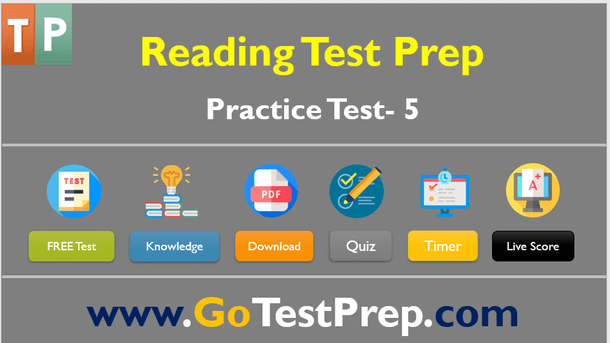Reading Practice Test – 5 (Reading Comprehension) Question Answers