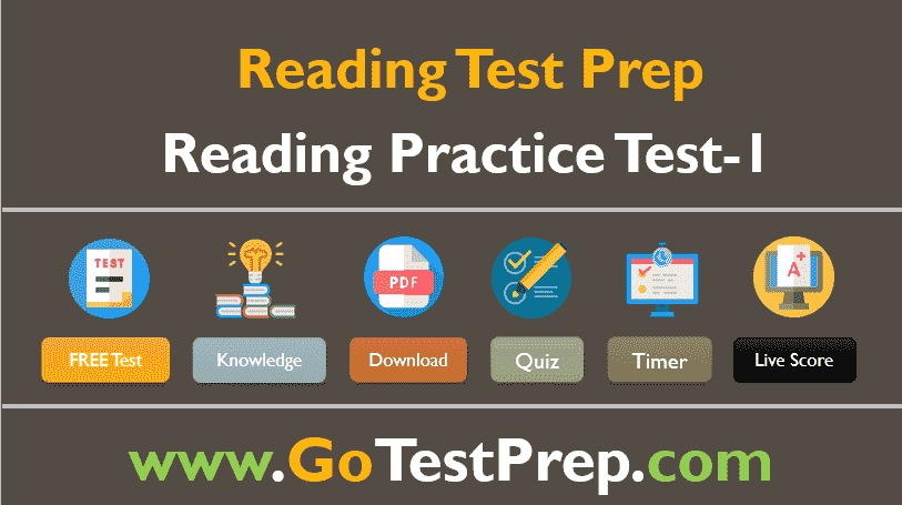 Reading Practice Test - 1 Questions Answers [PDF]