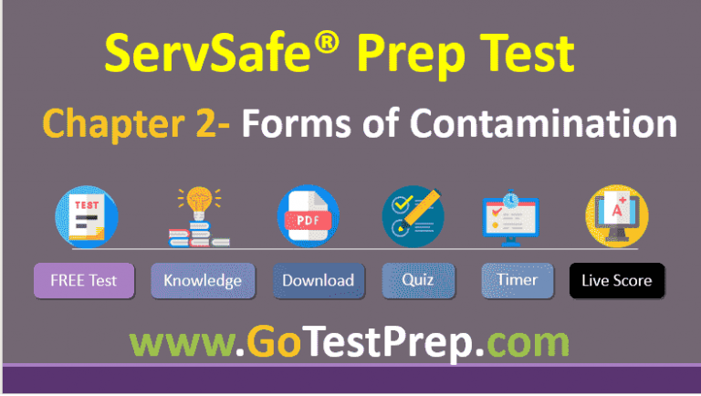 ServSafe Practice Test Chapter 2- Forms Of Contamination