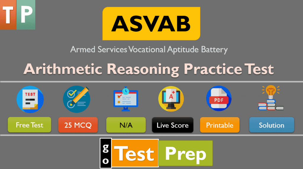 ASVAB Arithmetic Reasoning Practice Test 2020 Sample Questions Answers PDF 