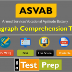 ASVAB Paragraph Comprehension Practice Test 2024