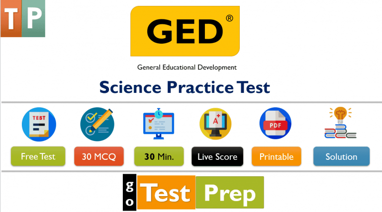  GED Science Practice Test 2022 Question Answers PDF