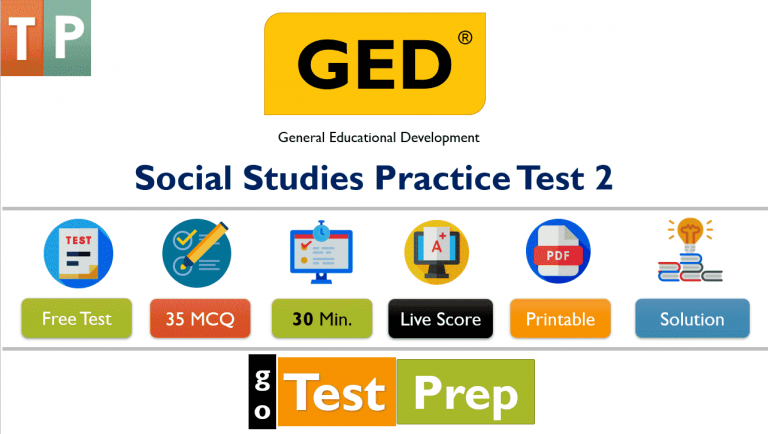 GED Social Studies Practice Test 2021 With Printable Worksheet PDF