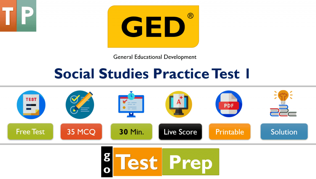 GED Social Studies Practice Test 2021 Question Answers (Free Printable PDF)