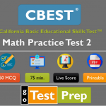 Free CBEST Math Practice Test 2 (Full Set Questions Answers)