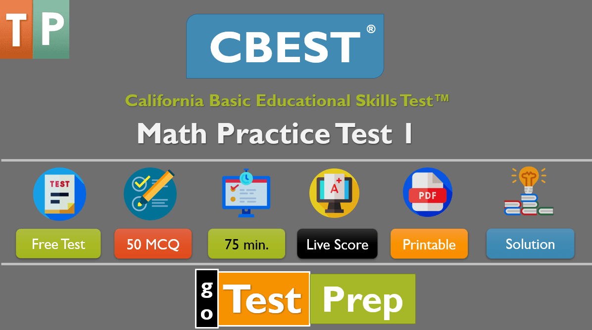 CBEST Math Practice Test 2025 [Untimed] Questions Answers