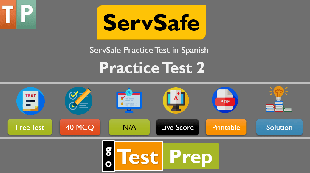 Free ServSafe Practice Test in Spanish 2020
