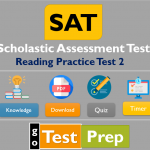 SAT Reading Practice Test 2 (PDF) Printable Worksheet