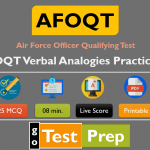 AFOQT Verbal Analogies Practice Test 2025