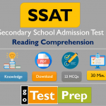 SSAT Reading Comprehension Practice Test (Middle Level)