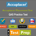 Accuplacer Quantitative Reasoning, Algebra, and Statistics (QAS) Practice Test 2022