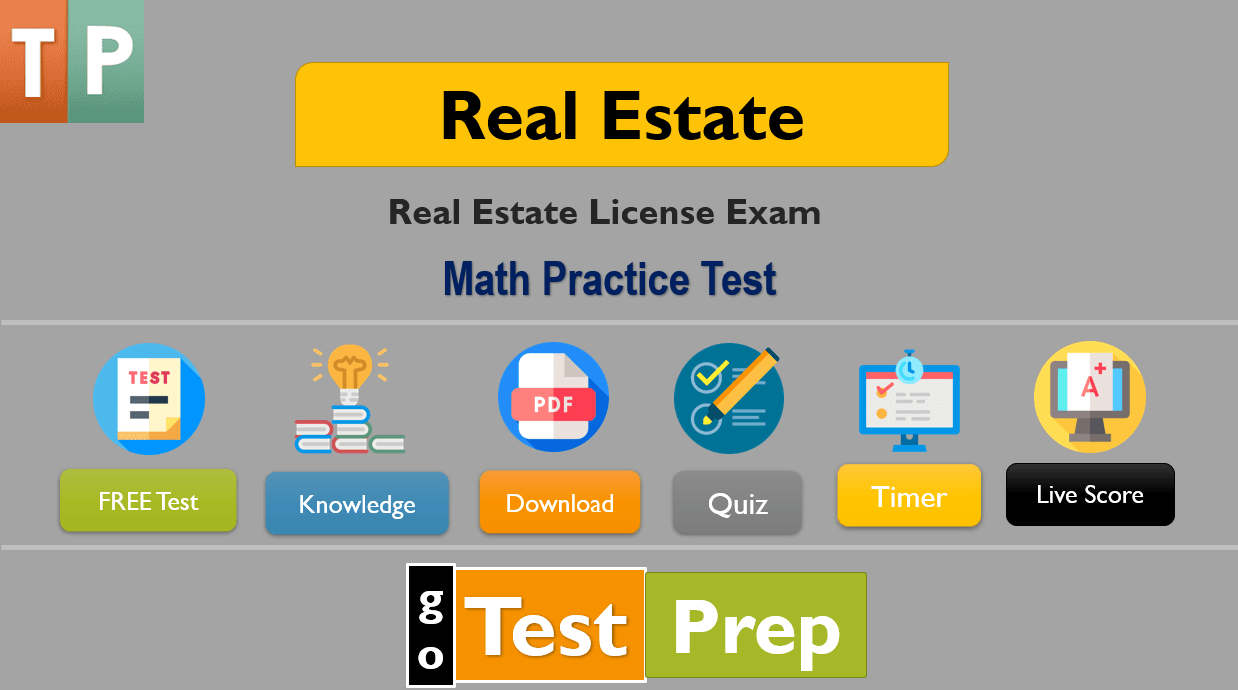 Real Estate Exam Math Practice Test 2024