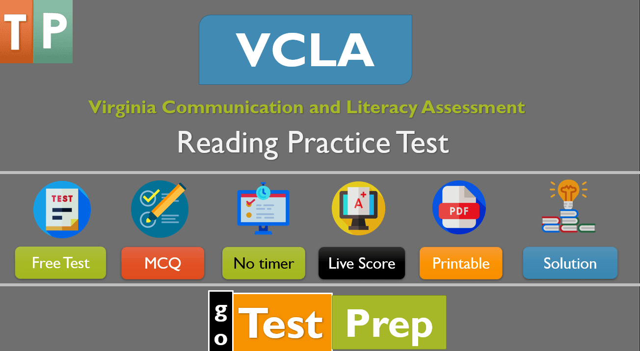 VCLA Reading Practice Test 2026 Questions Answers