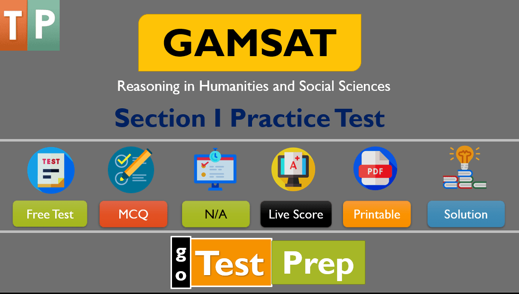 GAMSAT Section I Practice Test 2024