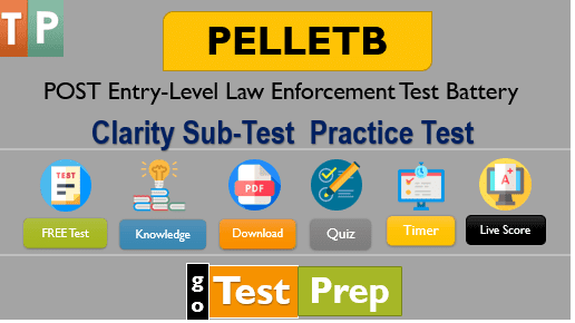 PELLETB Clarity Sub-Test Practice Test 2024