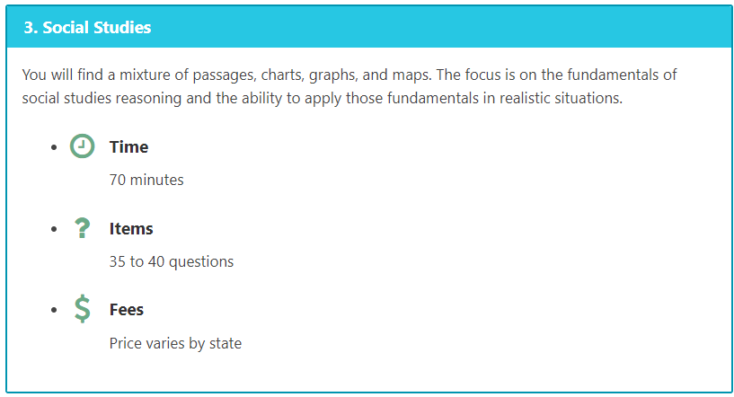 GED Social Studies Test Overview