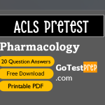 ACLS Pretest Question Answers (Pharmacology) 2025