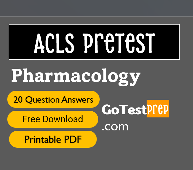 ACLS Pretest Question Answers (Pharmacology) 2024