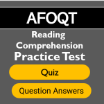 AFOQT Reading Comprehension Practice Test (Sample Question Answer)