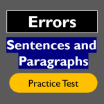 Sentences and Paragraphs Errors Practice Test