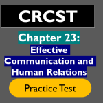 CRCST Practice Test Chapter 23 - Questions Answers